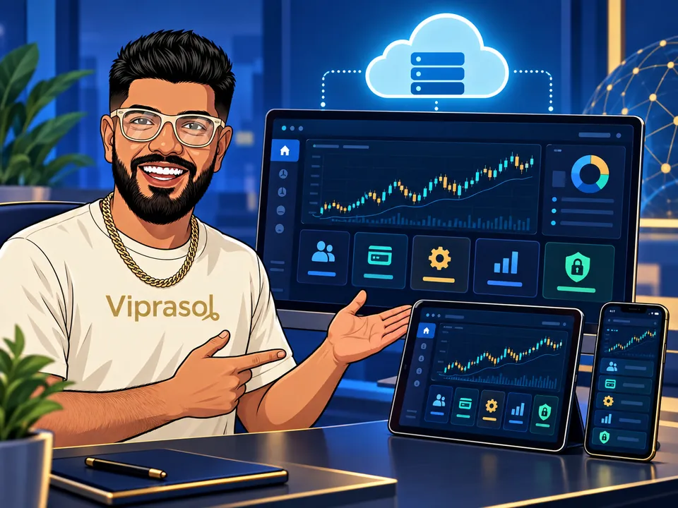 Illustration of a cloud software platform